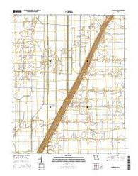 Bragg City Missouri Current topographic map, 1:24000 scale, 7.5 X 7.5 Minute, Year 2015