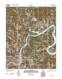 Branson Missouri Historical topographic map, 1:24000 scale, 7.5 X 7.5 Minute, Year 2012