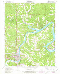Branson Missouri Historical topographic map, 1:24000 scale, 7.5 X 7.5 Minute, Year 1956