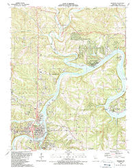 Branson Missouri Historical topographic map, 1:24000 scale, 7.5 X 7.5 Minute, Year 1989