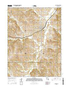 Braymer Missouri Current topographic map, 1:24000 scale, 7.5 X 7.5 Minute, Year 2015