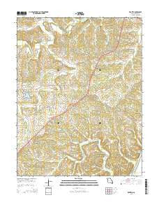 Brazito Missouri Current topographic map, 1:24000 scale, 7.5 X 7.5 Minute, Year 2015