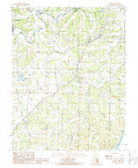 Brazito Missouri Historical topographic map, 1:24000 scale, 7.5 X 7.5 Minute, Year 1987