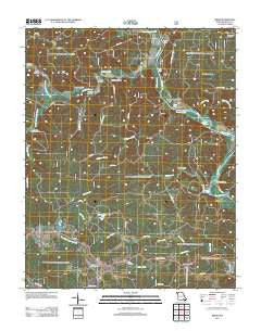 Briar Missouri Historical topographic map, 1:24000 scale, 7.5 X 7.5 Minute, Year 2011