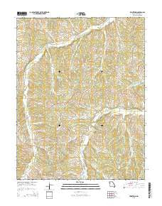 Brinktown Missouri Current topographic map, 1:24000 scale, 7.5 X 7.5 Minute, Year 2015