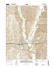 Brookfield Missouri Current topographic map, 1:24000 scale, 7.5 X 7.5 Minute, Year 2015