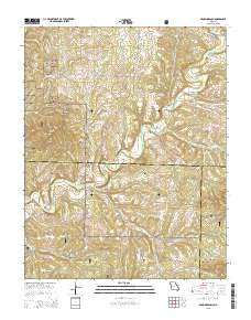 Brownbranch Missouri Current topographic map, 1:24000 scale, 7.5 X 7.5 Minute, Year 2015