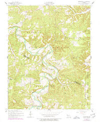 Brownfield Missouri Historical topographic map, 1:24000 scale, 7.5 X 7.5 Minute, Year 1954