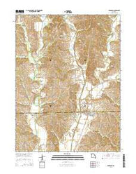 Browning Missouri Current topographic map, 1:24000 scale, 7.5 X 7.5 Minute, Year 2014