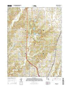 Browns Missouri Current topographic map, 1:24000 scale, 7.5 X 7.5 Minute, Year 2014