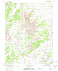 Browns Missouri Historical topographic map, 1:24000 scale, 7.5 X 7.5 Minute, Year 1969