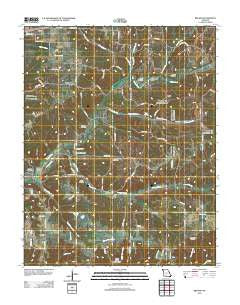 Bruner Missouri Historical topographic map, 1:24000 scale, 7.5 X 7.5 Minute, Year 2012