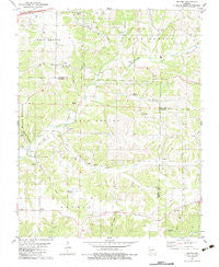 Bruner Missouri Historical topographic map, 1:24000 scale, 7.5 X 7.5 Minute, Year 1982