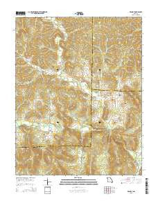 Brunot Missouri Current topographic map, 1:24000 scale, 7.5 X 7.5 Minute, Year 2015