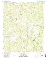 Brunot Missouri Historical topographic map, 1:24000 scale, 7.5 X 7.5 Minute, Year 1968