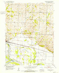 Brunswick East Missouri Historical topographic map, 1:24000 scale, 7.5 X 7.5 Minute, Year 1951