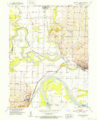 Brunswick West Missouri Historical topographic map, 1:24000 scale, 7.5 X 7.5 Minute, Year 1951