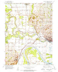 Brunswick West Missouri Historical topographic map, 1:24000 scale, 7.5 X 7.5 Minute, Year 1951