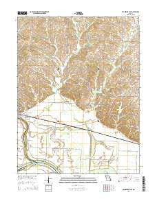 Brunswick East Missouri Current topographic map, 1:24000 scale, 7.5 X 7.5 Minute, Year 2015