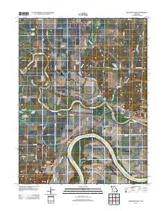 Brunswick West Missouri Historical topographic map, 1:24000 scale, 7.5 X 7.5 Minute, Year 2012