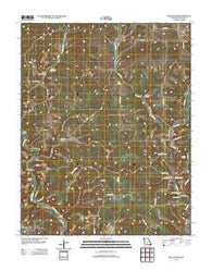 Brushyknob Missouri Historical topographic map, 1:24000 scale, 7.5 X 7.5 Minute, Year 2012