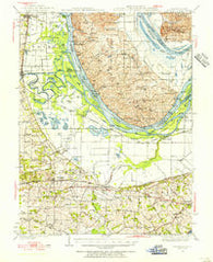 Brussels Illinois Historical topographic map, 1:62500 scale, 15 X 15 Minute, Year 1939