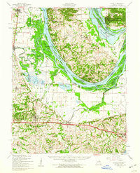 Brussels Illinois Historical topographic map, 1:62500 scale, 15 X 15 Minute, Year 1954