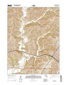 Bucklin Missouri Current topographic map, 1:24000 scale, 7.5 X 7.5 Minute, Year 2014