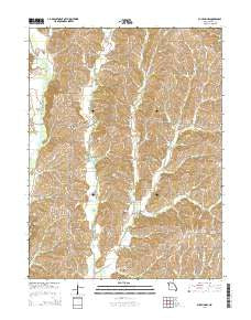 Bucklin NW Missouri Current topographic map, 1:24000 scale, 7.5 X 7.5 Minute, Year 2014