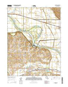 Buckner Missouri Current topographic map, 1:24000 scale, 7.5 X 7.5 Minute, Year 2014