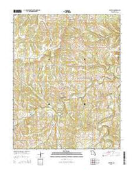 Bucyrus Missouri Current topographic map, 1:24000 scale, 7.5 X 7.5 Minute, Year 2015