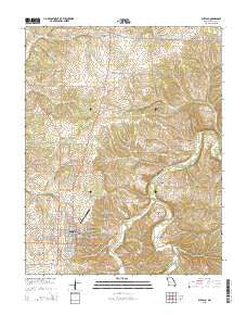 Buffalo Missouri Current topographic map, 1:24000 scale, 7.5 X 7.5 Minute, Year 2015