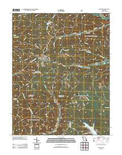 Bunker Missouri Historical topographic map, 1:24000 scale, 7.5 X 7.5 Minute, Year 2012