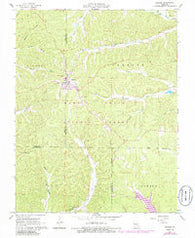Bunker Missouri Historical topographic map, 1:24000 scale, 7.5 X 7.5 Minute, Year 1967