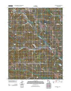 Bunker Hill Missouri Historical topographic map, 1:24000 scale, 7.5 X 7.5 Minute, Year 2012