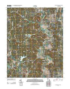 Burfordville Missouri Historical topographic map, 1:24000 scale, 7.5 X 7.5 Minute, Year 2012