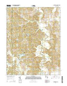 Burfordville Missouri Current topographic map, 1:24000 scale, 7.5 X 7.5 Minute, Year 2015