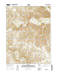 Burksville Missouri Current topographic map, 1:24000 scale, 7.5 X 7.5 Minute, Year 2014