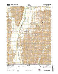 Burlington Junction Missouri Current topographic map, 1:24000 scale, 7.5 X 7.5 Minute, Year 2014