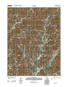 Burton Missouri Historical topographic map, 1:24000 scale, 7.5 X 7.5 Minute, Year 2012