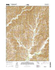 Burton Missouri Current topographic map, 1:24000 scale, 7.5 X 7.5 Minute, Year 2014