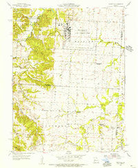 Burtville Missouri Historical topographic map, 1:24000 scale, 7.5 X 7.5 Minute, Year 1955