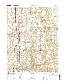 Butler Missouri Current topographic map, 1:24000 scale, 7.5 X 7.5 Minute, Year 2014