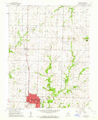 Butler Missouri Historical topographic map, 1:24000 scale, 7.5 X 7.5 Minute, Year 1961
