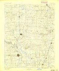 Butler Missouri Historical topographic map, 1:125000 scale, 30 X 30 Minute, Year 1887