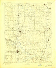 Butler Missouri Historical topographic map, 1:125000 scale, 30 X 30 Minute, Year 1894