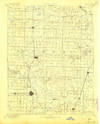 Butler Missouri Historical topographic map, 1:125000 scale, 30 X 30 Minute, Year 1894