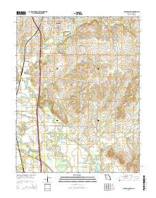 Butler South Missouri Current topographic map, 1:24000 scale, 7.5 X 7.5 Minute, Year 2014