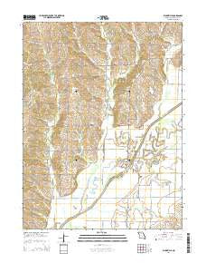 Bynumville Missouri Current topographic map, 1:24000 scale, 7.5 X 7.5 Minute, Year 2014
