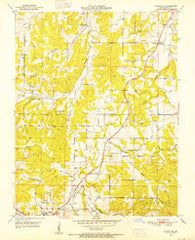 Cabool NE Missouri Historical topographic map, 1:24000 scale, 7.5 X 7.5 Minute, Year 1951